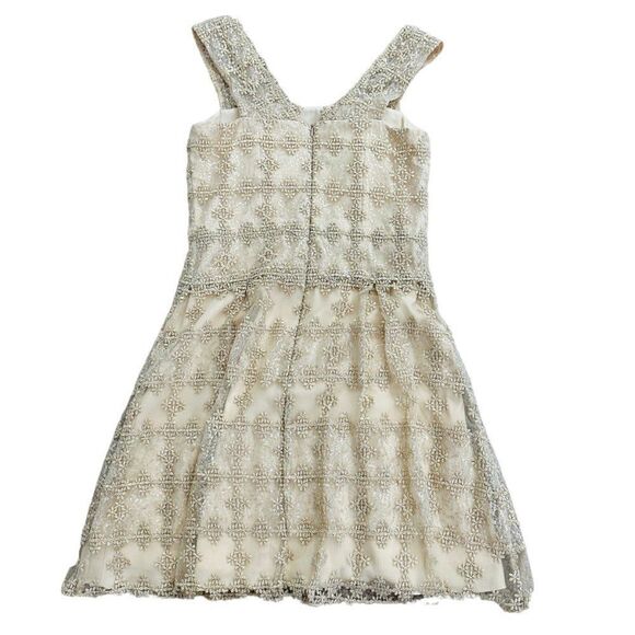 Kay Unger Lace Sequined Cocktail Dress Size 8 - Picture 5 of 10